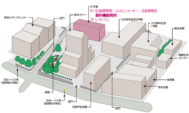 渋谷キャンパスマップ